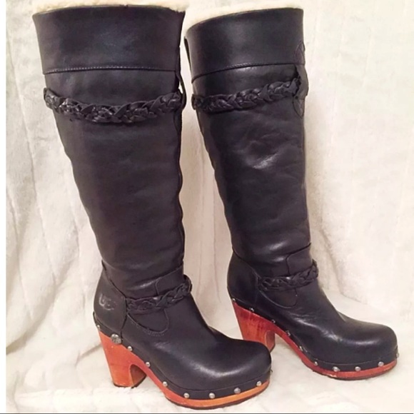black leather boots australia